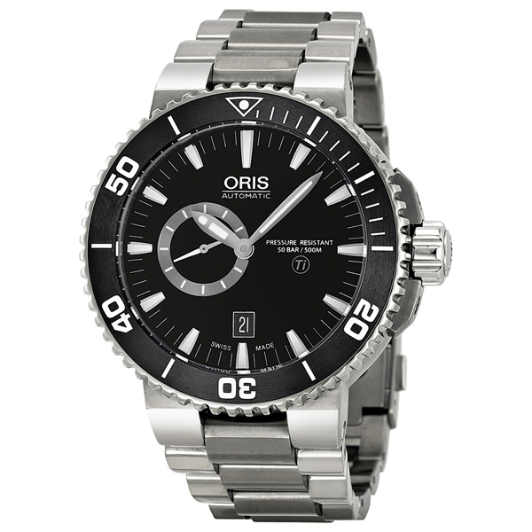Oris Aquis Titan Automatic Black Dial Titanium Men's Watch watch ...