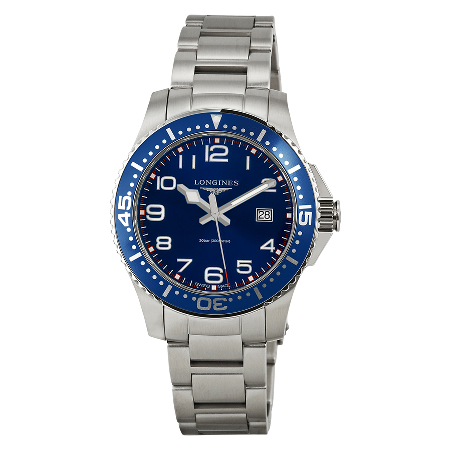 Longines Hydroconquest Blue Dial Stainless Steel Men's Watch watch ...