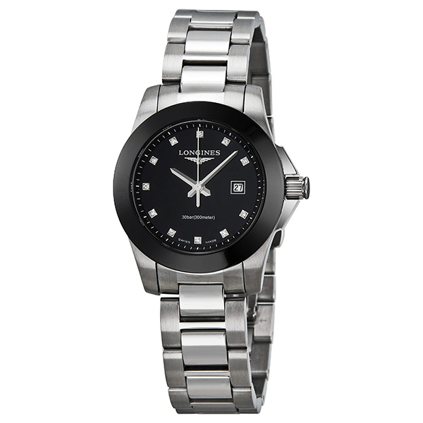 longines black ceramic