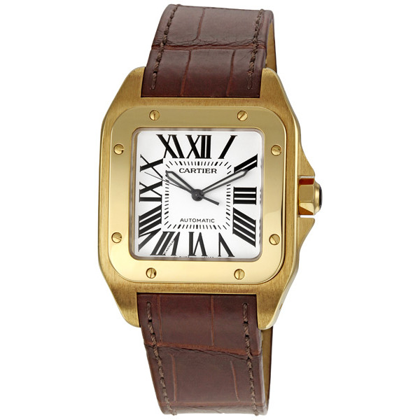 Cartier Santos 18Kt Yellow Gold Mens Watch W20071y1 watch, pictures ...