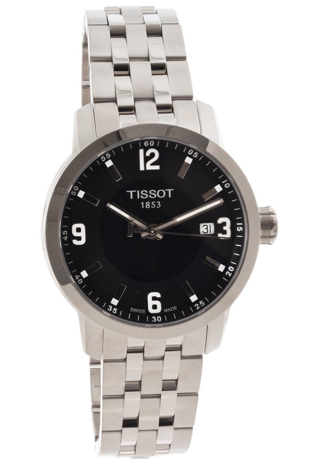 Tissot Prc 200 Quartz Black Dial Stainless Steel Sport Mens Watch T0554101105700 watch, pictures 