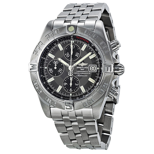 Breitling Chrono Galactic Chronograph Grey Dial Men's Watch watch ...