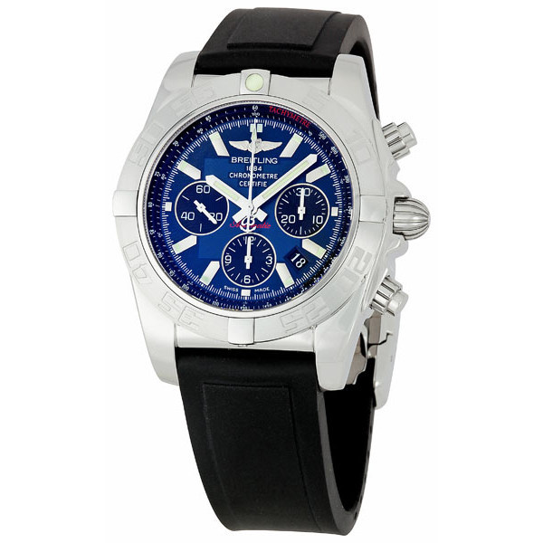 Breitling Windrider Chronomat Men's Blue Dial Chronograph Watch watch